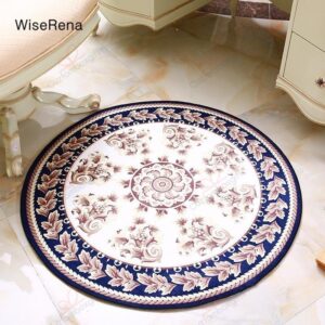 Circle Pattern Round Carpet Floor Rug Living Room Bedroom Decor Round Area Rug Carpet