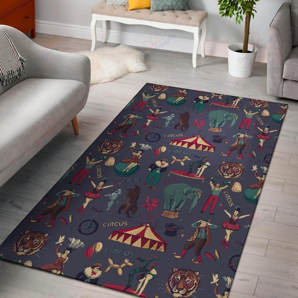 Circus Print Pattern Rug Sport Decor Gift Floor Decor Living Room Carpet Rug Area Rug - 3b837dc45065 Circus Print Pattern Rug Sport Decor Gift Floor Decor Living Room Carpet Rug Area Rug - 3b837dc45065
