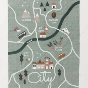 City Route Rug Sport Decor Gift Floor Decor Living Room Carpet Rug Area Rug - 7704b0667485