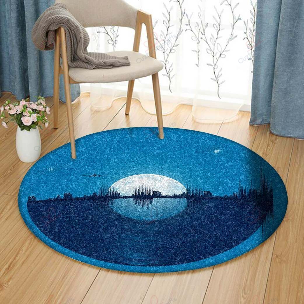 City Tunes Round Carpet Floor Rug Living Room Bedroom Decor Round Area Rug Carpet City Tunes Round Carpet Floor Rug Living Room Bedroom Decor Round Area Rug Carpet