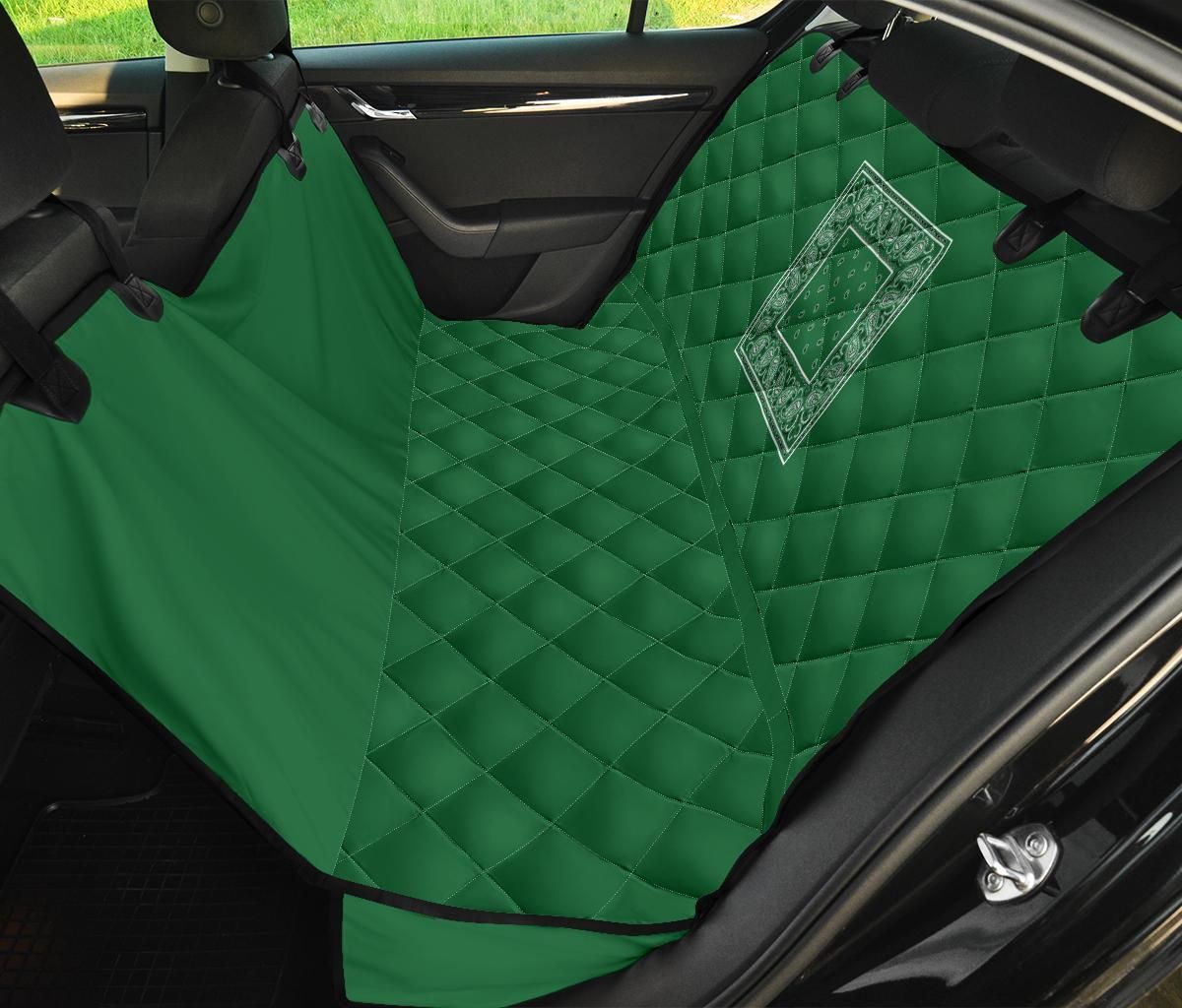 Classic Green Bandana Car Back Seat Cover Dog Car Seat Covers - b84a20cee886 Classic Green Bandana Car Back Seat Cover Dog Car Seat Covers - b84a20cee886