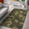 Classic Green Camouflage Rug Sport Decor Gift Floor Decor Living Room Carpet Rug Area Rug - 12e9cec45228