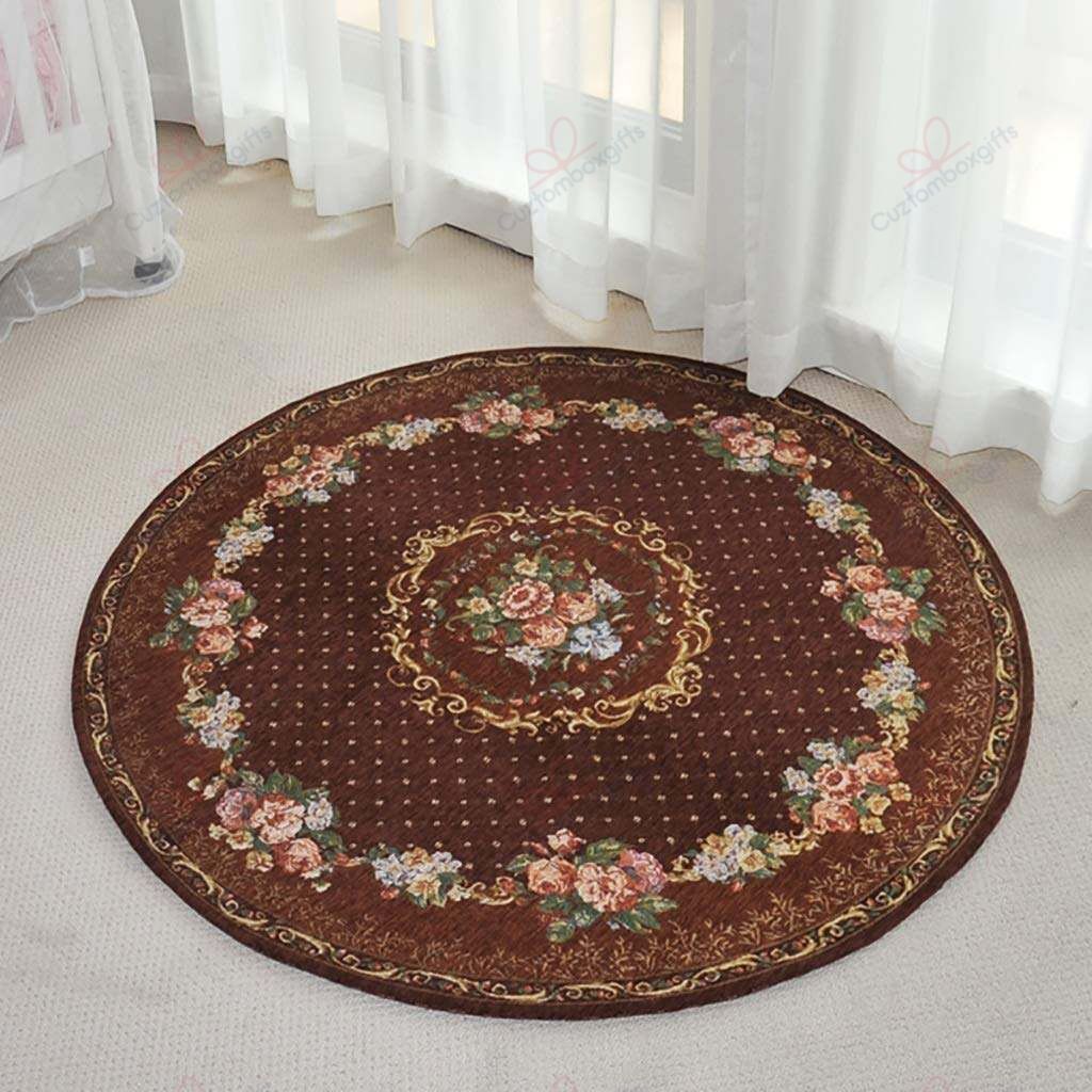 Classic Round Carpet Floor Rug Living Room Bedroom Decor Round Area Rug Carpet Classic Round Carpet Floor Rug Living Room Bedroom Decor Round Area Rug Carpet