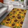 Classic Vintage Sunflower Pattern Rug Sport Decor Gift Floor Decor Living Room Carpet Rug Area Rug - a50b7c4e613b