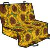 Classic Vintage Sunflower Pattern Print Pet Car Back Seat Cover - 231ede47503d