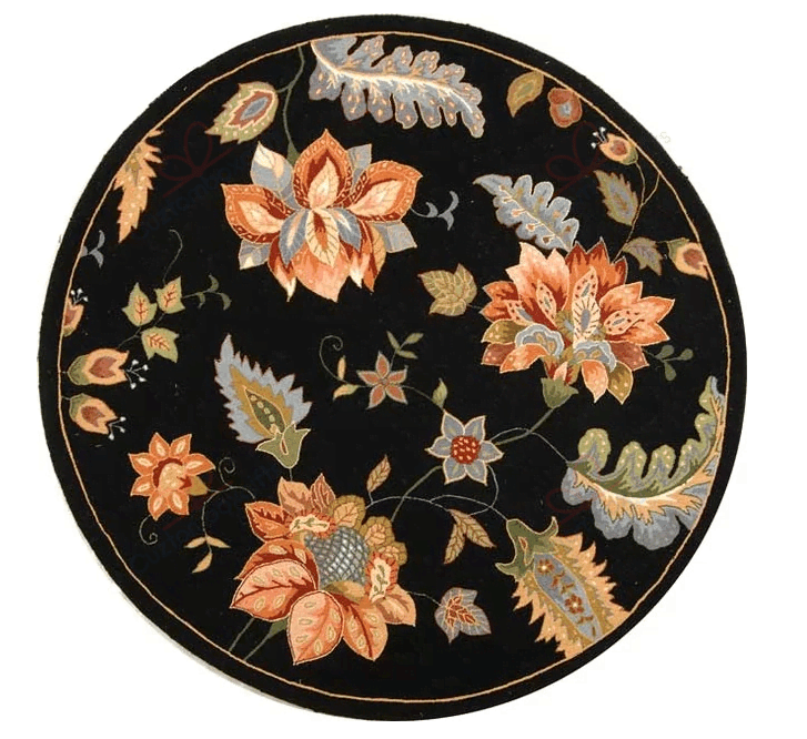 Cleo Hand Flower Round Carpet Floor Rug Living Room Bedroom Decor Round Area Rug Carpet Cleo Hand Flower Round Carpet Floor Rug Living Room Bedroom Decor Round Area Rug Carpet