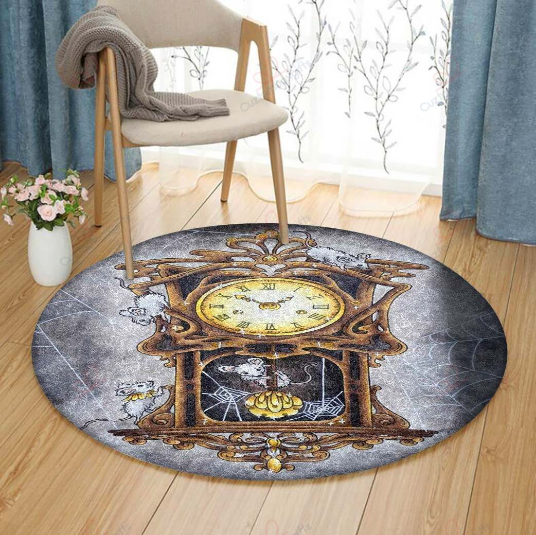 Clock Mice Round Carpet Floor Rug Living Room Bedroom Decor Round Area Rug Carpet Clock Mice Round Carpet Floor Rug Living Room Bedroom Decor Round Area Rug Carpet