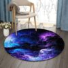 Cloud And Sky Round Carpet Floor Rug Living Room Bedroom Decor Round Area Rug Carpet
