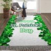 Clover Border Happy St Patricks Day Rug Sport Decor Gift Floor Decor Living Room Carpet Rug Area Rug - d9c914e7f765