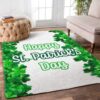 Clover Border Happy St Patricks Day Rug Sport Decor Gift Floor Decor Living Room Carpet Rug Area Rug - 87fbe3ebbb6c