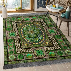 Clover Celtic Rug Sport Decor Gift Floor Decor Living Room Carpet Rug Area Rug - c7cd264b8d89