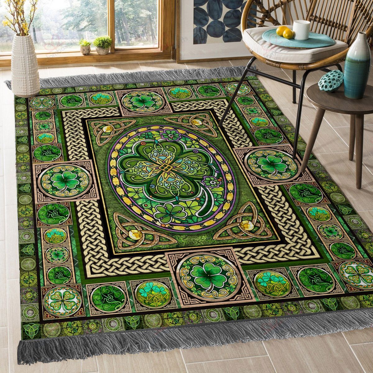 Clover Celtic Rug Sport Decor Gift Floor Decor Living Room Carpet Rug Area Rug - c7cd264b8d89 Clover Celtic Rug Sport Decor Gift Floor Decor Living Room Carpet Rug Area Rug - c7cd264b8d89
