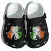 Clover Irish Flag Shoes Crocs Clog St Patricks Day – Irish Cute Crocs Clog Shoes Gifts For Woman Men