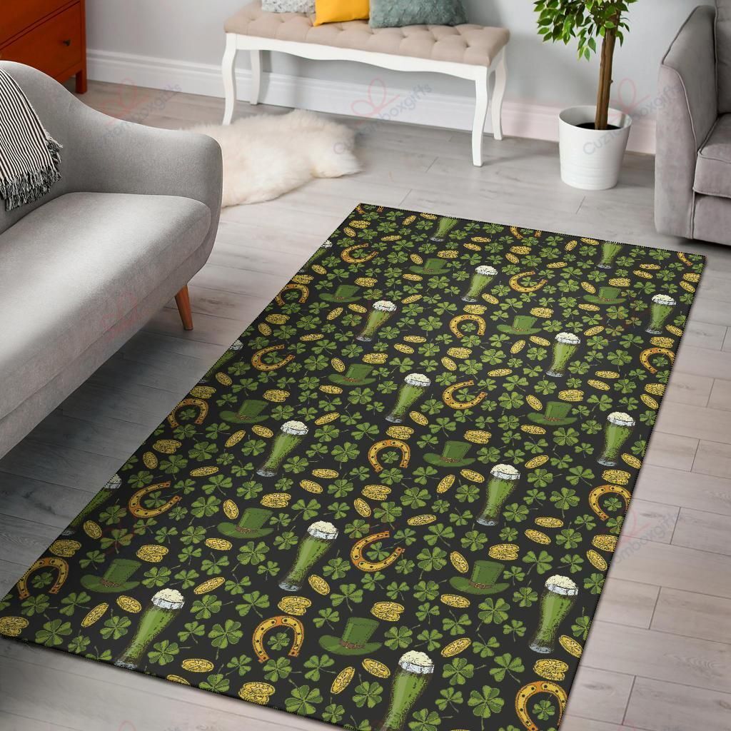 Clover St Patricks Pattern 3 Rug Sport Decor Gift Floor Decor Living Room Carpet Rug Area Rug - 994767ba7c63 Clover St Patricks Pattern 3 Rug Sport Decor Gift Floor Decor Living Room Carpet Rug Area Rug - 994767ba7c63