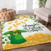 Clovers With Gold Coins St Patrick Rug Sport Decor Gift Floor Decor Living Room Carpet Rug Area Rug - 06ec5cfdef01