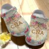 Cna Crocs Clog Classic Clog Whitesole Floral Cna Shoes