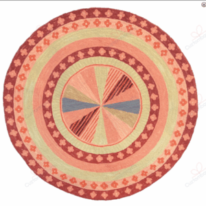 Coastal Pinwheel Round Carpet Floor Rug Living Room Bedroom Decor Round Area Rug Carpet