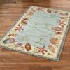 Coastal Seashell Rug Sport Decor Gift Floor Decor Living Room Carpet Rug Area Rug - 3754ab1ae720