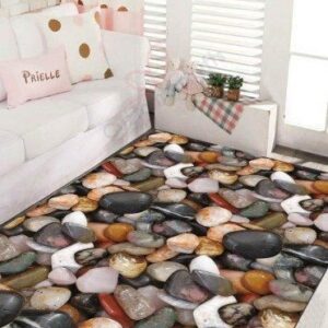 Cobblestone Pattern Rug Sport Decor Gift Floor Decor Living Room Carpet Rug Area Rug - 9dc098f79433