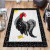 Cock Rug Sport Decor Gift Floor Decor Living Room Carpet Rug Area Rug - d46a5f6f1993