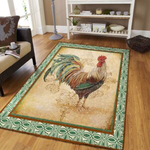 Cock Vintage Rug Sport Decor Gift Floor Decor Living Room Carpet Rug Area Rug - 837385758a2a