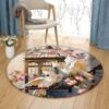 Cockatoo Round Carpet Floor Rug Living Room Bedroom Decor Round Area Rug Carpet