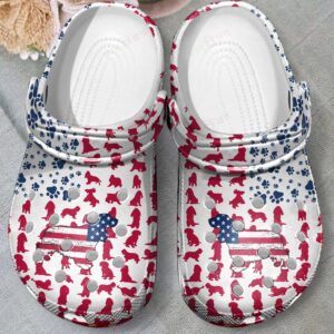 Cocker Spaniel American Flag Crocs Clog Classic Clogs Shoes