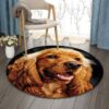 Cocker Spaniel Round Carpet Floor Rug Living Room Bedroom Decor Round Area Rug Carpet