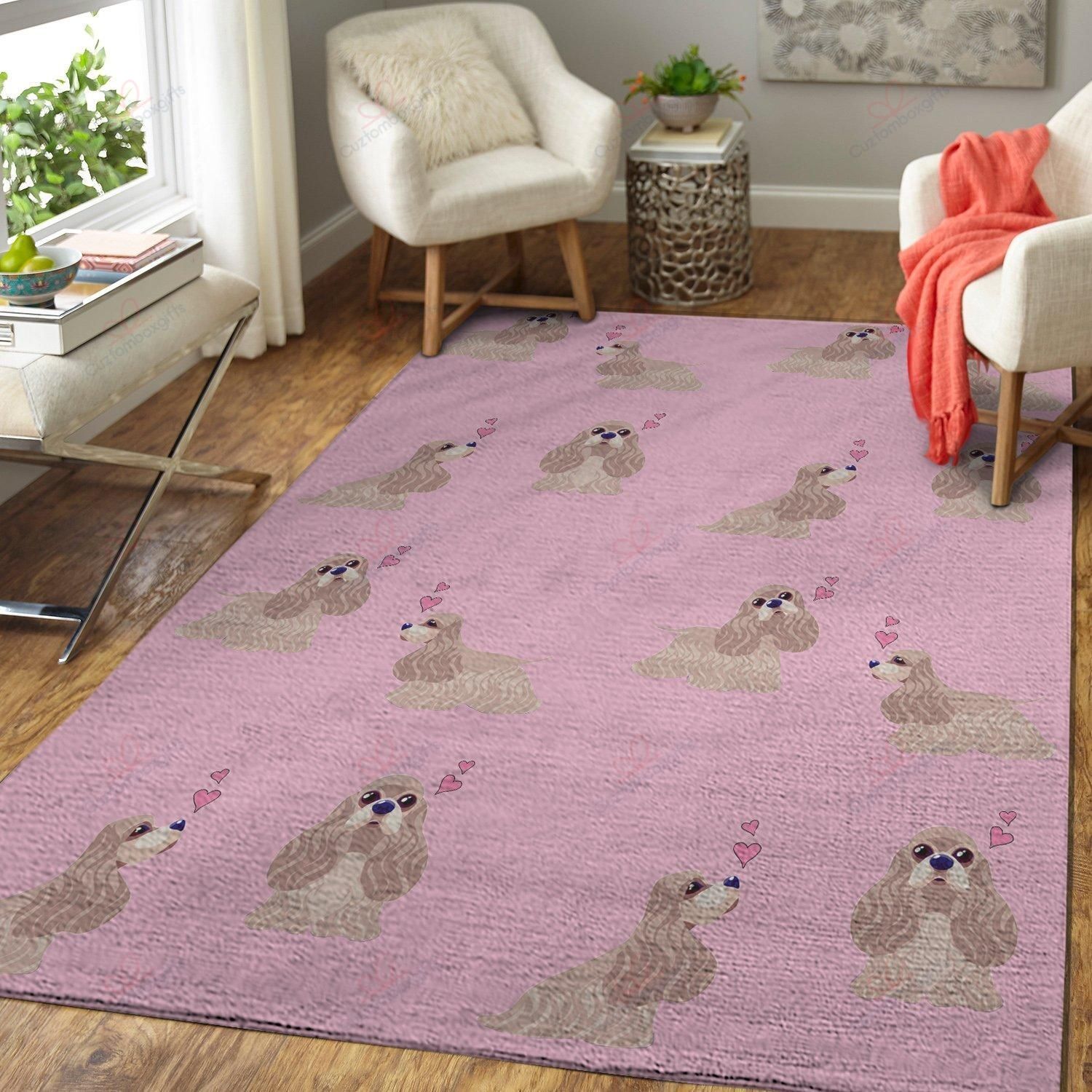 Cocker Spaniel Pink Heart Rug Sport Decor Gift Floor Decor Living Room Carpet Rug Area Rug - 771775ecc561 Cocker Spaniel Pink Heart Rug Sport Decor Gift Floor Decor Living Room Carpet Rug Area Rug - 771775ecc561