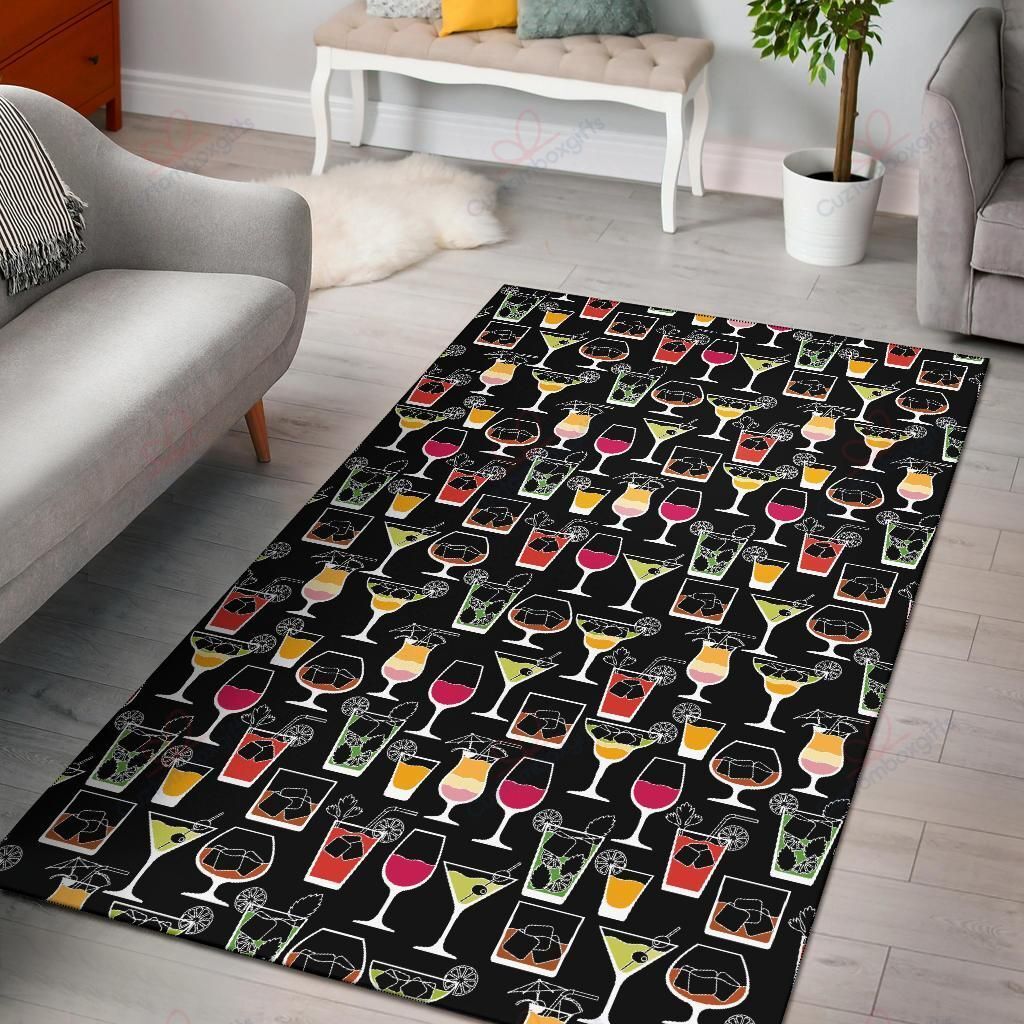 Cocktail Pattern 1 Rug Sport Decor Gift Floor Decor Living Room Carpet Rug Area Rug - a4d5b11e3bef Cocktail Pattern 1 Rug Sport Decor Gift Floor Decor Living Room Carpet Rug Area Rug - a4d5b11e3bef