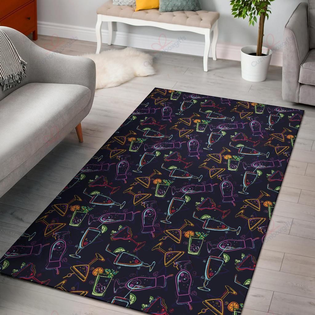 Cocktail Pattern 4 Rug Sport Decor Gift Floor Decor Living Room Carpet Rug Area Rug - 6e7f3f64b497 Cocktail Pattern 4 Rug Sport Decor Gift Floor Decor Living Room Carpet Rug Area Rug - 6e7f3f64b497