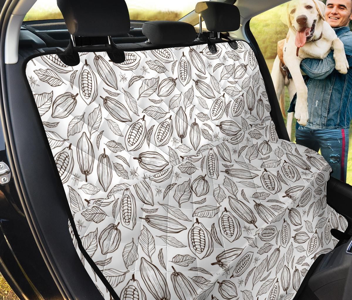 Cocoa Beans Pattern Car Back Seat Cover Dog Car Seat Covers - 741d3a3716d1 Cocoa Beans Pattern Car Back Seat Cover Dog Car Seat Covers - 741d3a3716d1