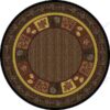 Cody Pinecone Round Carpet Floor Rug Living Room Bedroom Decor Round Area Rug Carpet