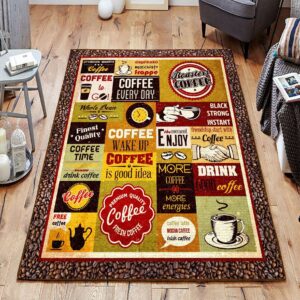 Coffee 01 Rug Sport Decor Gift Floor Decor Living Room Carpet Rug Area Rug - e7fdf9c866da