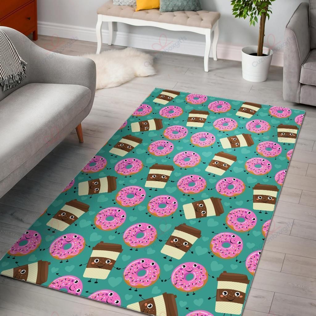 Coffee Donut Pattern Rug Sport Decor Gift Floor Decor Living Room Carpet Rug Area Rug - 0af62ef60dd6 Coffee Donut Pattern Rug Sport Decor Gift Floor Decor Living Room Carpet Rug Area Rug - 0af62ef60dd6