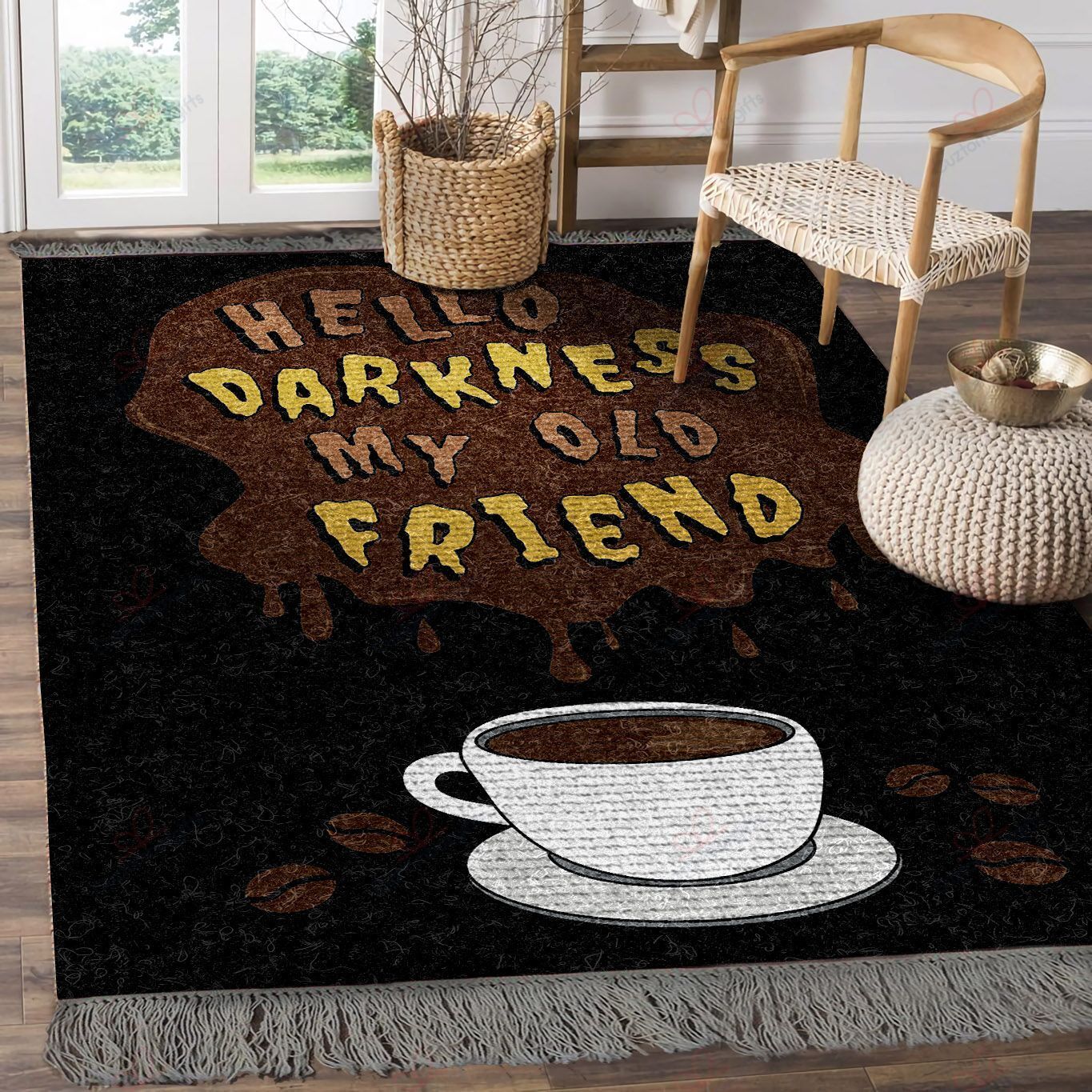 Coffee Hello Darkness My Old Friend Rug Sport Decor Gift Floor Decor Living Room Carpet Rug Area Rug - e6889740eb26 Coffee Hello Darkness My Old Friend Rug Sport Decor Gift Floor Decor Living Room Carpet Rug Area Rug - e6889740eb26
