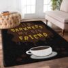 Coffee Hello Darkness My Old Friend Rug Sport Decor Gift Floor Decor Living Room Carpet Rug Area Rug - 1d8d743fa69a