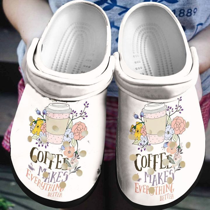 Coffee Makes Everything Better Sku 622 Crocs Clog Clog Shoes Coffee Makes Everything Better Sku 622 Crocs Clog Clog Shoes