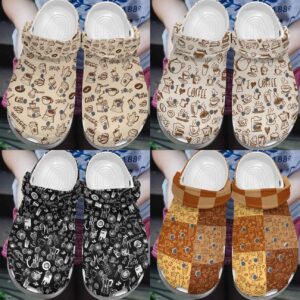 Coffee Pattern Collection Personalize Clog Custom Crocs Fashionstyle Comfortable For Women Men Kid Print 3D