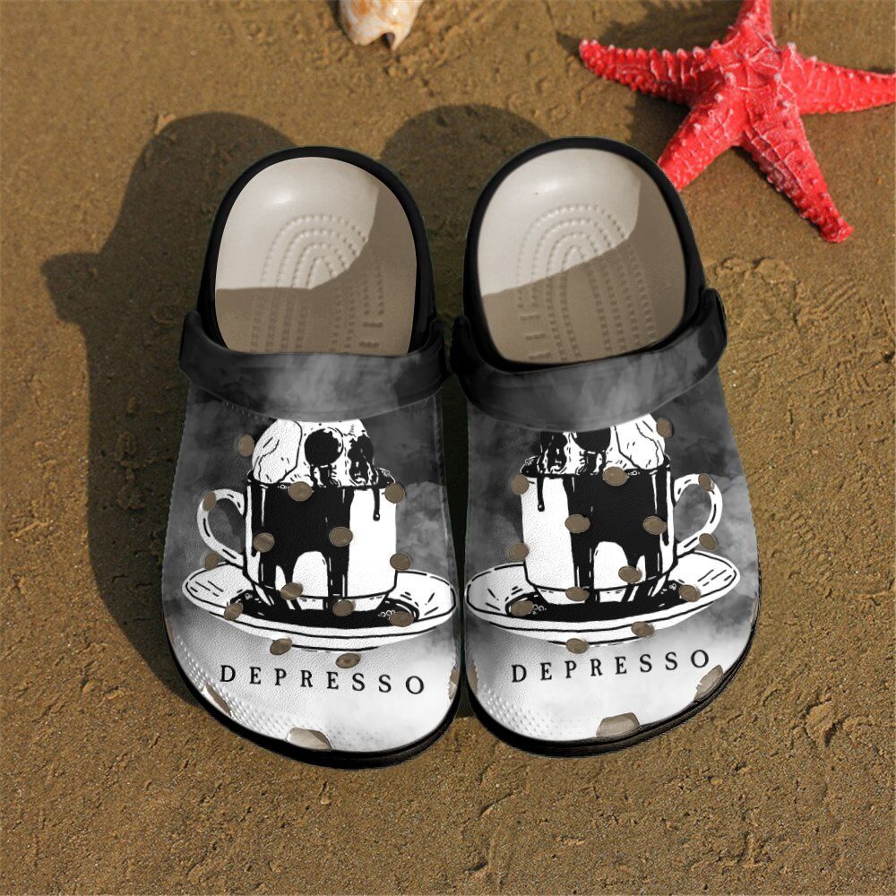 Coffee Personalized Clog Custom Crocs Comfortablefashion Style Comfortable For Women Men Kid Print 3D Depresso Coffee Personalized Clog Custom Crocs Comfortablefashion Style Comfortable For Women Men Kid Print 3D Depresso