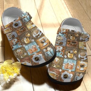 Coffee Personalized Clog Custom Crocs Comfortablefashion Style Comfortable For Women Men Kid Print 3D Pattern