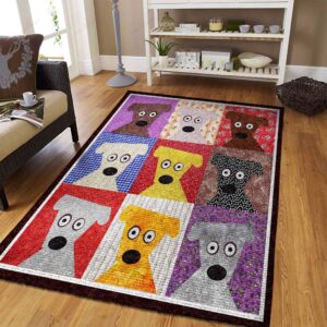 Color Cute Dog Rug Sport Decor Gift Floor Decor Living Room Carpet Rug Area Rug - e20e73059035
