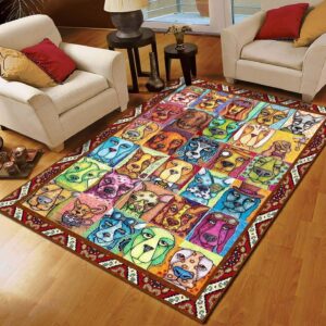 Color Dog Pattern Rug Sport Decor Gift Floor Decor Living Room Carpet Rug Area Rug - c359c1c811bc