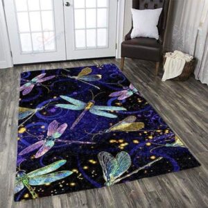 Color Dragonfly Rug Sport Decor Gift Floor Decor Living Room Carpet Rug Area Rug - a4753bdc5600