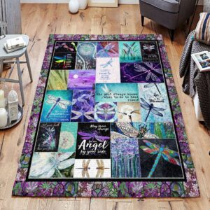 Color Dragonfly Rug Sport Decor Gift Floor Decor Living Room Carpet Rug Area Rug - d8c2420d7b59