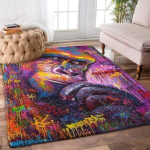 Color Orangutan Rug Sport Decor Gift Floor Decor Living Room Carpet Rug Area Rug - 7347d70082e9