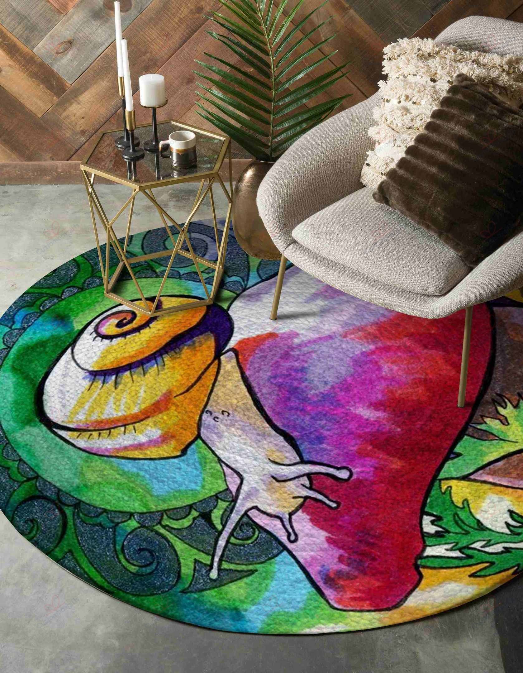 Color Snail Round Carpet Floor Rug Living Room Bedroom Decor Round Area Rug Carpet Color Snail Round Carpet Floor Rug Living Room Bedroom Decor Round Area Rug Carpet