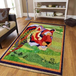 Color Tiger Rug Sport Decor Gift Floor Decor Living Room Carpet Rug Area Rug - 75f62d8af94b