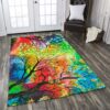 Color Tree Rug Sport Decor Gift Floor Decor Living Room Carpet Rug Area Rug - c8959195f207