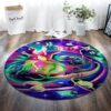 Color Universe Round Carpet Floor Rug Living Room Bedroom Decor Round Area Rug Carpet